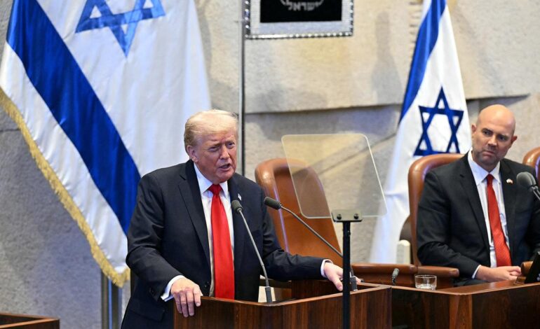Knesset-Rede: Trump spricht von Beginn “dauerhafter Harmonie”